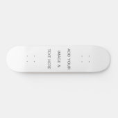Maak je eigen wit persoonlijk skateboard (Horizontaal)