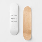 Maak je eigen wit persoonlijk skateboard (Voorkant)
