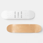 Maak je eigen wit persoonlijk skateboard (Horizontaal)