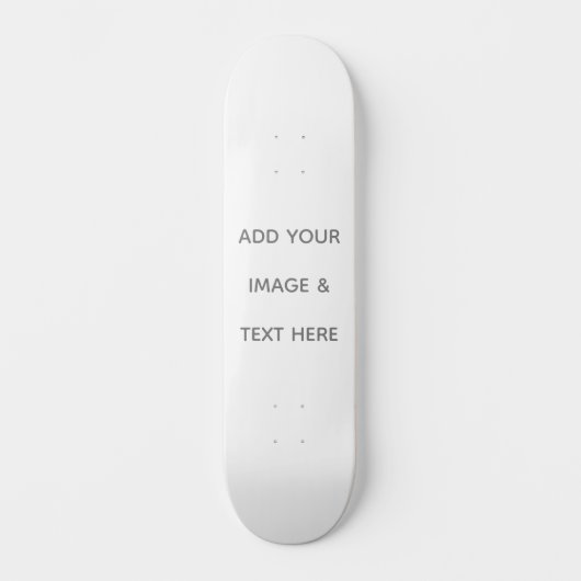 Maak je eigen wit persoonlijk skateboard (Voorkant)