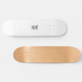 Maak je eigen wit persoonlijk skateboard (Horizontaal)