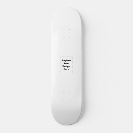 Maak je eigen wit persoonlijk skateboard (Voorkant)