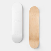 Maak je eigen wit persoonlijk skateboard (Voorkant)