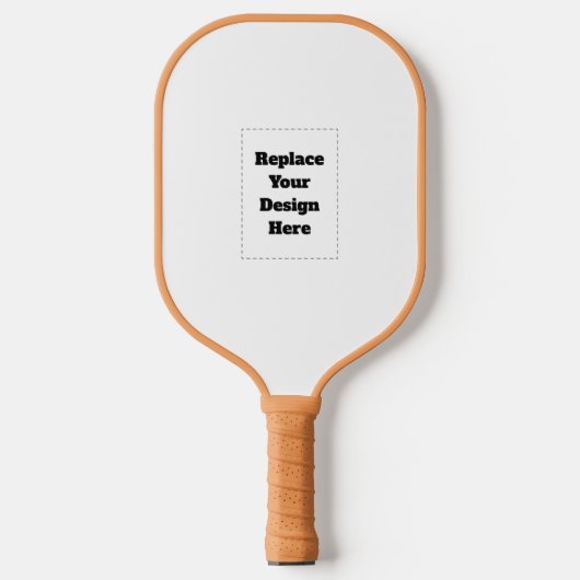 Maak Je Eigen wit Pickleball Paddle (Voorkant)