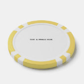Maak je eigen wit poker chips (Enkel)