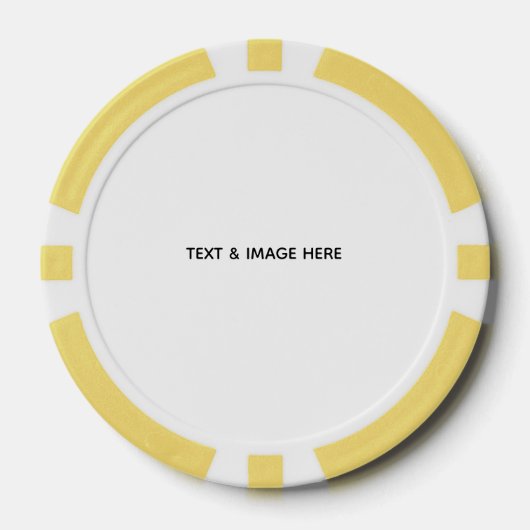 Maak je eigen wit poker chips (Voorkant)