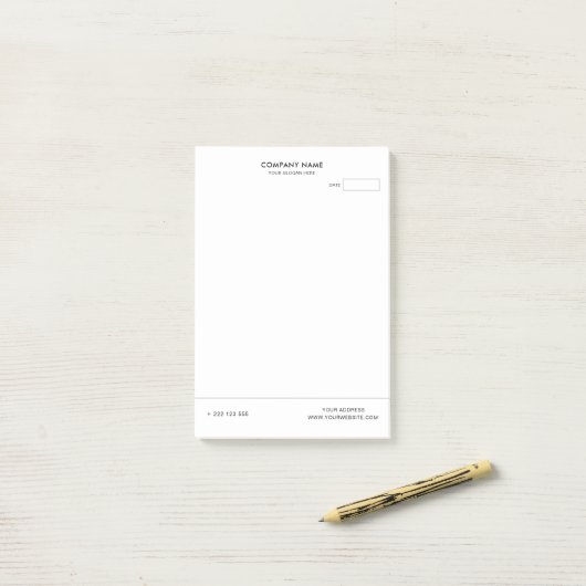 Maak je eigen wit post-it® notes (Op bureau)