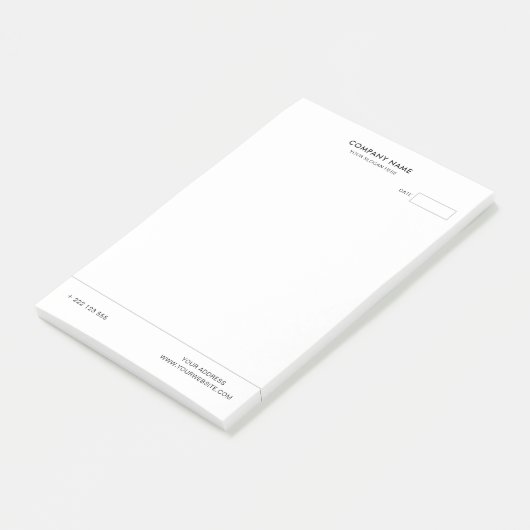 Maak je eigen wit post-it® notes (Schuin)