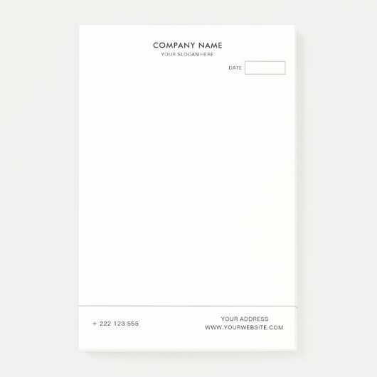 Maak je eigen wit post-it® notes (Voorkant)