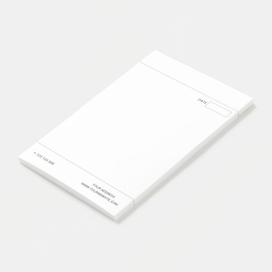 Maak je eigen wit post-it® notes (Schuin)