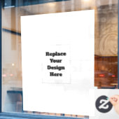 Maak je eigen wit raamsticker (Cafe Raam)