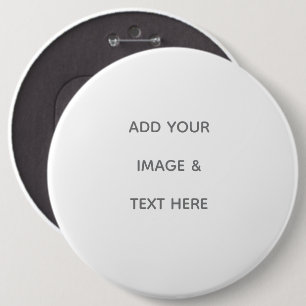 Maak je eigen wit ronde button 6,0 cm
