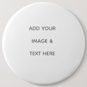 Maak je eigen wit ronde button 6,0 cm (Voorkant)
