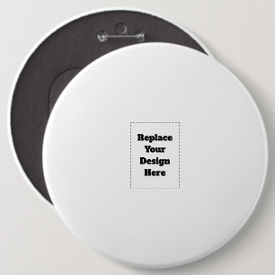Maak je eigen wit ronde button 6,0 cm