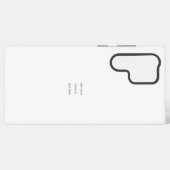Maak je eigen wit samsung galaxy hoesje (Achterkant horizontaal)