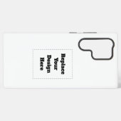 Maak je eigen wit samsung galaxy hoesje (Achterkant horizontaal)