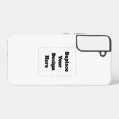 Maak je eigen wit samsung galaxy hoesje (Achterkant horizontaal)