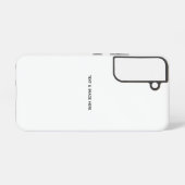 Maak je eigen wit samsung galaxy hoesje (Achterkant horizontaal)