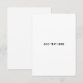 Maak je eigen wit save the date (Voorkant / Achterkant)