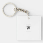 Maak je eigen wit sleutelhanger (voorkant)