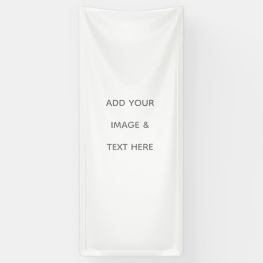 Maak je eigen wit spandoek (Verticaal)