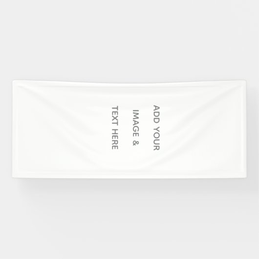 Maak je eigen wit spandoek (Horizontaal)