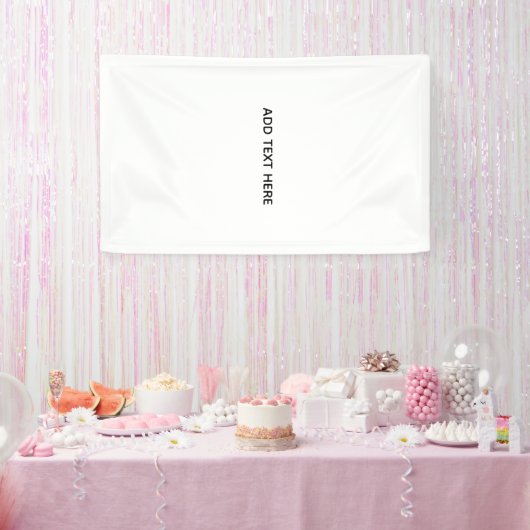 Maak je eigen wit spandoek (Feest)