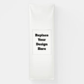 Maak je eigen wit spandoek (Verticaal)