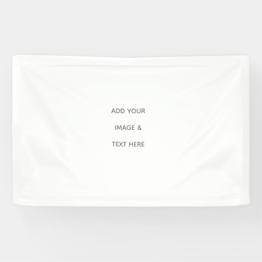 Maak je eigen wit spandoek (Horizontaal)