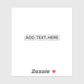 Maak je eigen wit sticker (Vel)
