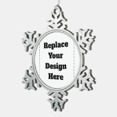 Maak je eigen wit tin sneeuwvlok ornament (Rechts)