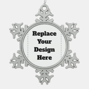 Maak je eigen wit tin sneeuwvlok ornament