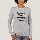Maak je eigen wit Tri-Blend shirt (Voorkant)