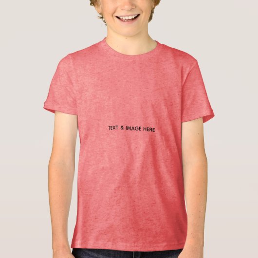 Maak je eigen wit Tri-Blend shirt (Voorkant)