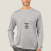 Maak je eigen wit Tri-Blend shirt (Voorkant volledig)