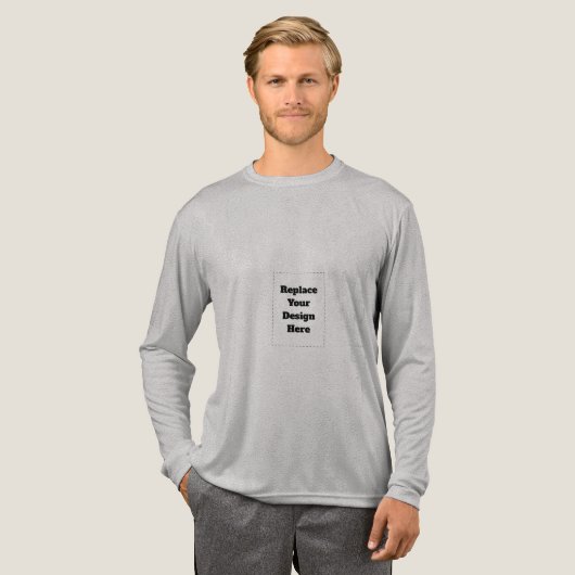 Maak je eigen wit Tri-Blend shirt (Voorkant)