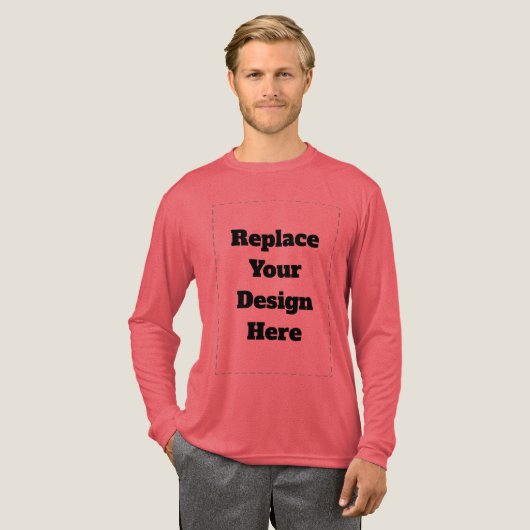 Maak je eigen wit Tri-Blend shirt (Voorkant)
