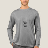 Maak je eigen wit Tri-Blend shirt (Voorkant volledig)