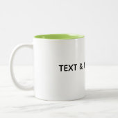 Maak je eigen wit tweekleurige koffiemok (Links)
