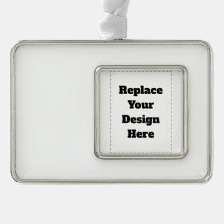 Maak je eigen wit verzilverd omlijst ornament