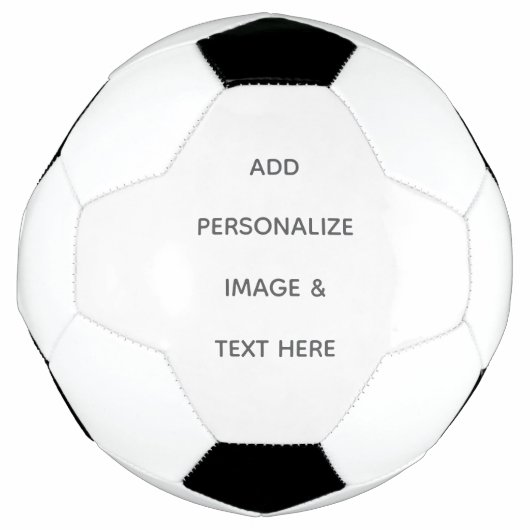 Maak je eigen wit voetbal (Voorkant)
