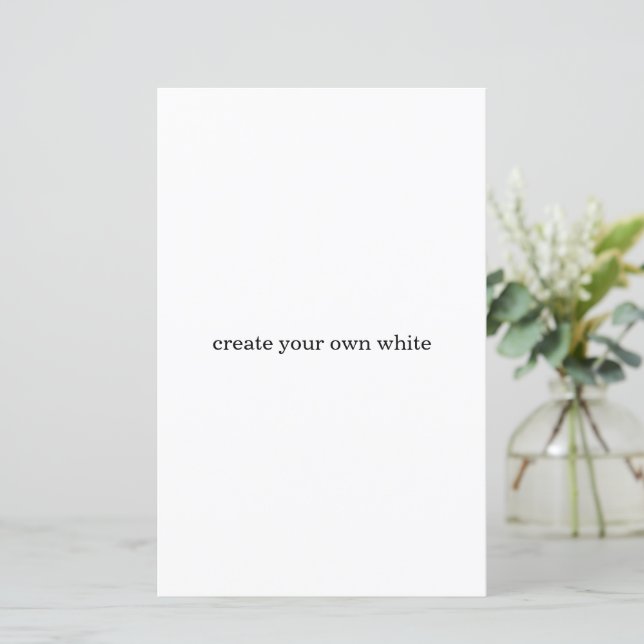 maak je eigen witte  (Staand voorkant)