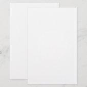 Maak je eigen witte aangepaste briefpapier (Voorkant / Achterkant)