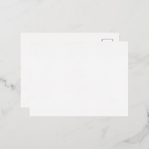 Maak je eigen witte aangepaste folie feestdagen briefkaart