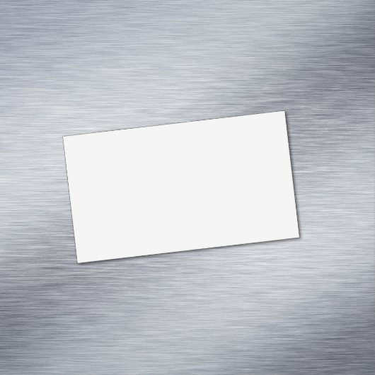 Maak je eigen witte aangepaste gepersonaliseerde magnetisch visitekaartje (Voorbeeld)