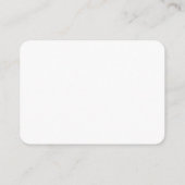 Maak je eigen witte aangepaste gepersonaliseerde visitekaartje (Achterkant)