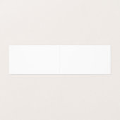 Maak je eigen witte aangepaste gepersonaliseerde visitekaartje (Buitenkant ongevouwen)