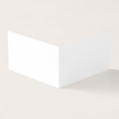 Maak je eigen witte aangepaste gepersonaliseerde visitekaartje (Buitenkant)