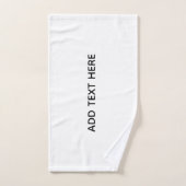 Maak je eigen witte bad handdoek (Handdoek)