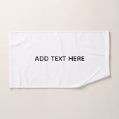 Maak je eigen witte bad handdoek (Handdoek)